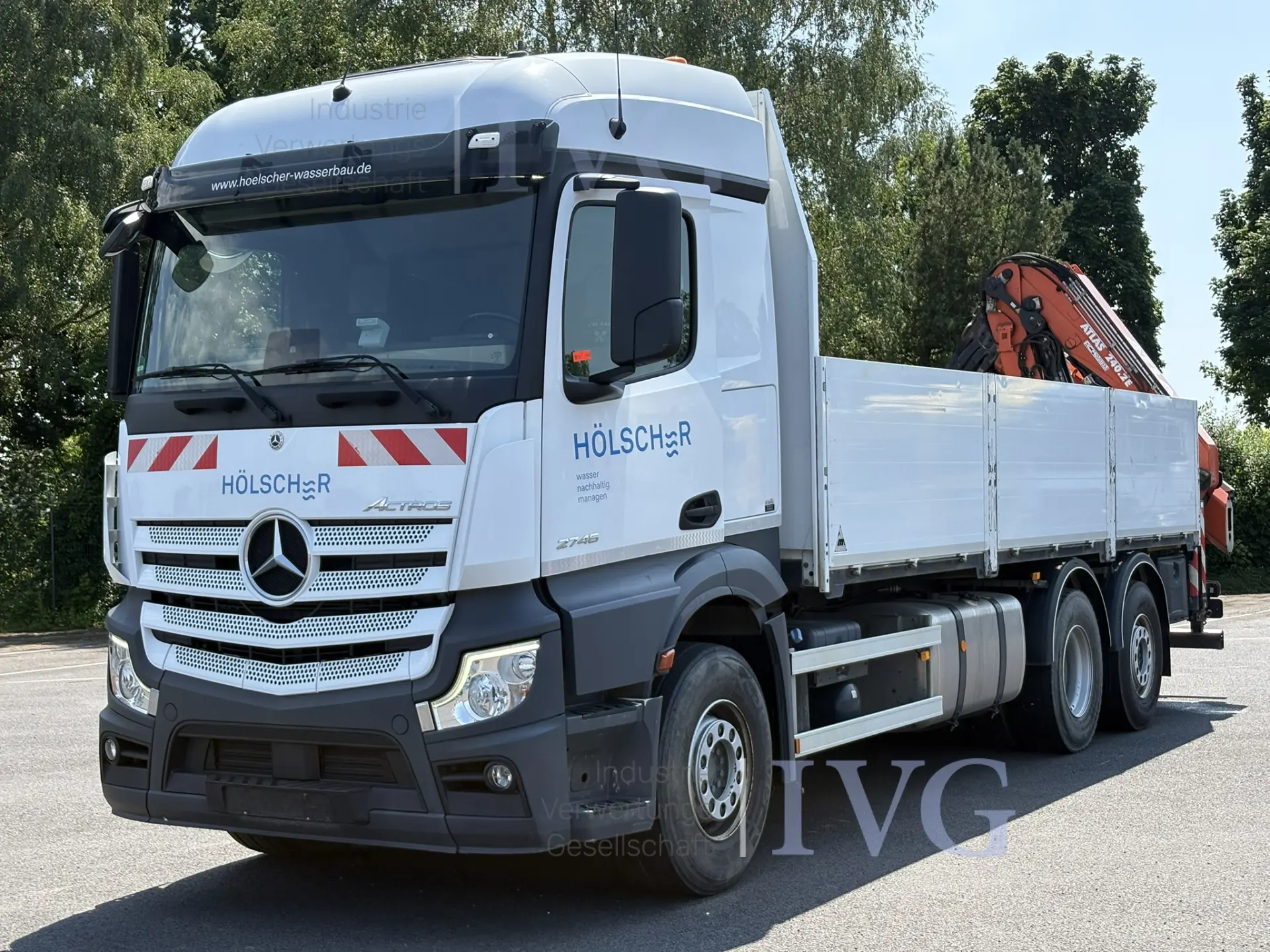 Lkw offener Kasten m. Ladegerät MERCEDES-BENZ Actros 2746